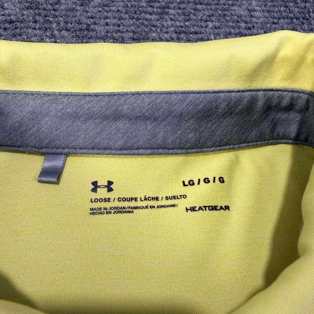 California Golden Bears Polo Shirt Mens Large Yellow NCAA Football Under Armour - Picture 6 of 9